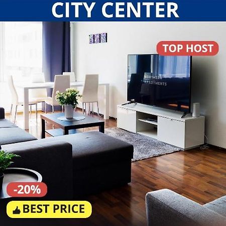 Oulu City Center 4-Room Apartment Parking Exterior foto